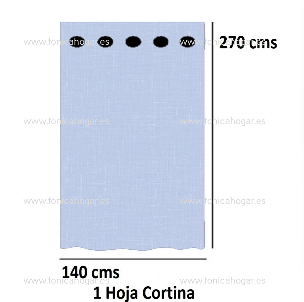 Cortina Confeccionada Bakarli/VC C.03 Azul de Reig Marti