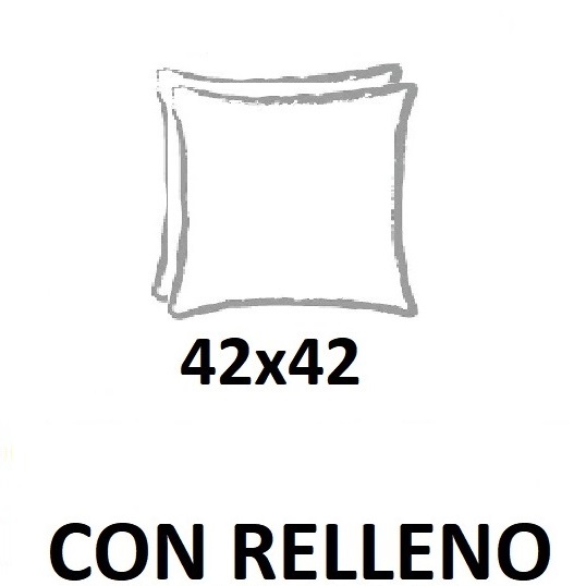 Cojín con relleno de 42x42