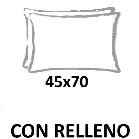 Cojín con relleno de 45x70