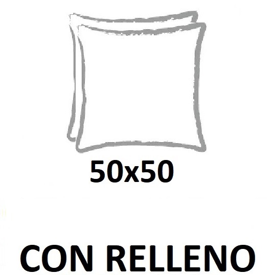 Cojín con relleno de 50x50