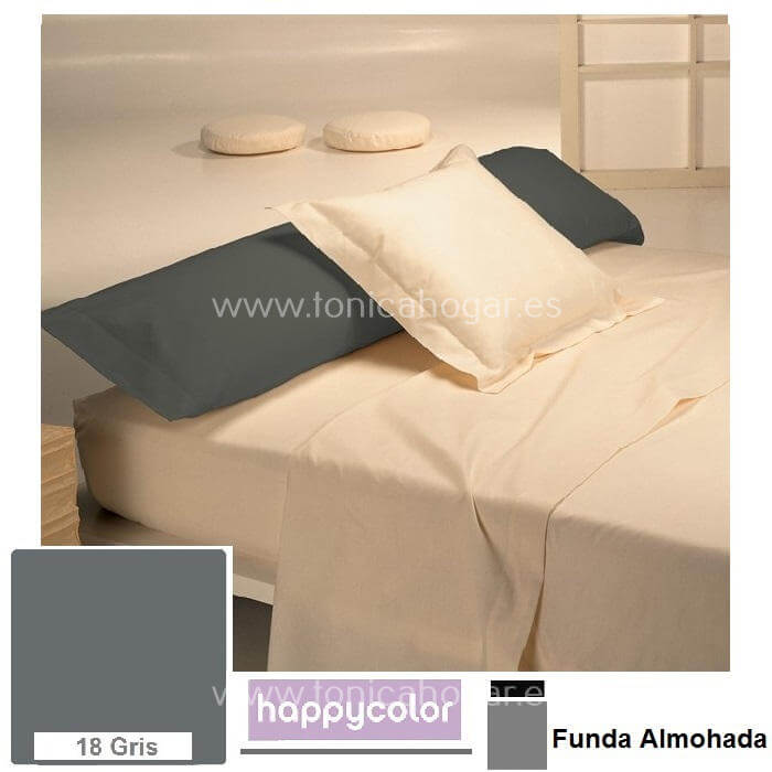 Funda Almohada Happycolor/FA C.18 Gris de Reig Marti