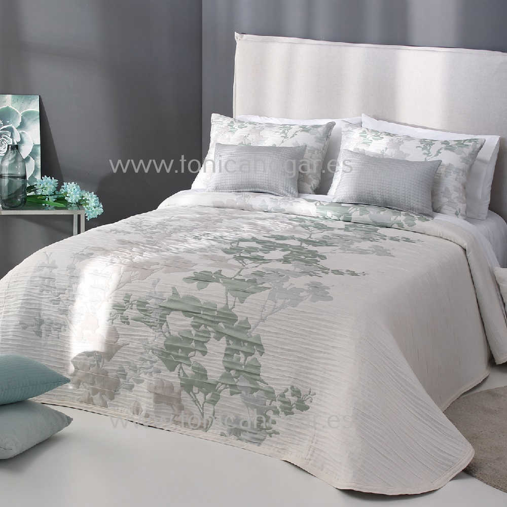 Colcha Lyris/CH C.04 Verde Agua de Reig Marti