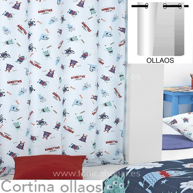 Edredón Ajustable Infantil Monsters by Cañete con la mejor oferta Color  Azul Medidas Cama 90 cm