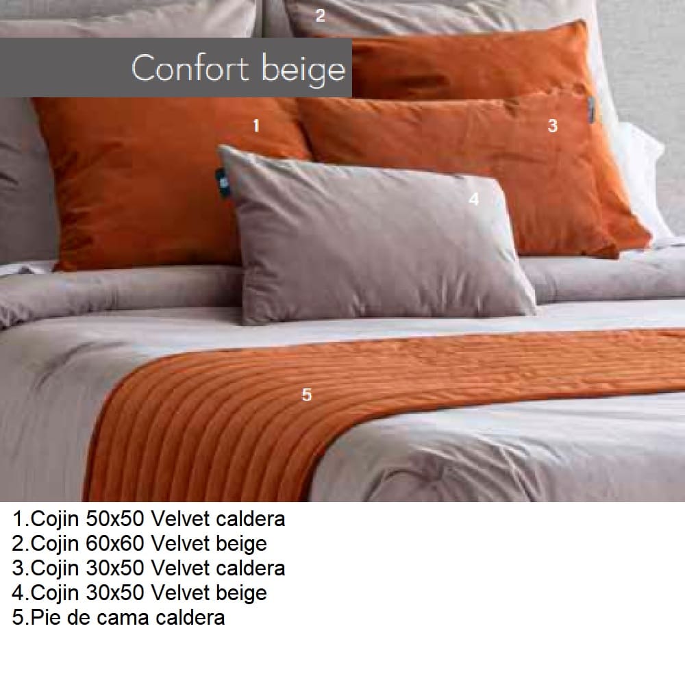 Artículos coordinados Conforter Sherpa Velvet Beig de Confecciones Paula