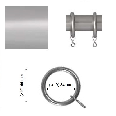 ANILLA VARADERO de ALTRAN Plata Mate Diámetro 19 mm 