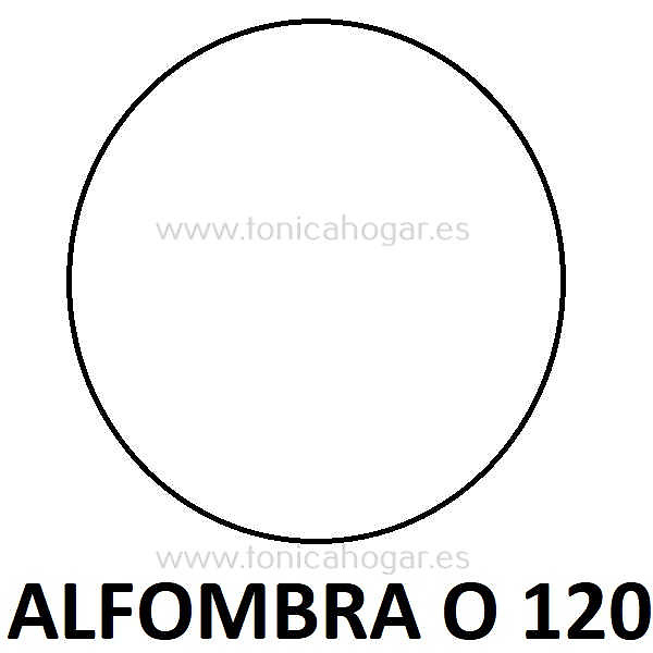 Medidas disponibles Alfombra Max de Sansa O 120 