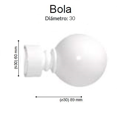 BARRA CORTINA VARADERO BOLA BLANCO de ALTRAN Con Anillas Blanco Díámetro 30 mm Medida Barra 150 Medida Barra 200 Díámetro 30 mm Con Anillas Blanco Medida Barra 250 Díámetro 30 mm Con Anillas Blanco Díámetro 30 mm Medida Barra 300 Con Anillas Blanco Medida Barra 150 Díámetro 30 mm Blanco Sin Anillas Medida Barra 200 Díámetro 30 mm Blanco Sin Anillas Medida Barra 250 Díámetro 30 mm Blanco Sin Anillas Díámetro 30 mm Medida Barra 300 Blanco Sin Anillas Medida Barra 150 Díámetro 30 mm Anillas Planas Blanco Medida Barra 200 Díámetro 30 mm Anillas Planas Blanco Medida Barra 250 Díámetro 30 mm Anillas Planas Blanco Díámetro 30 mm Medida Barra 300 Anillas Planas Blanco 