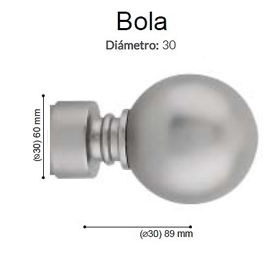 BARRA CORTINA VARADERO BOLA PLATA MATE de ALTRAN Con Anillas Plata Mate Díámetro 30 mm Medida Barra 150 Medida Barra 200 Díámetro 30 mm Con Anillas Plata Mate Medida Barra 250 Díámetro 30 mm Con Anillas Plata Mate Díámetro 30 mm Medida Barra 300 Con Anillas Plata Mate Medida Barra 150 Díámetro 30 mm Anillas Planas Plata Mate Medida Barra 150 Díámetro 30 mm Plata Mate Sin Anillas Medida Barra 200 Díámetro 30 mm Anillas Planas Plata Mate Medida Barra 200 Díámetro 30 mm Plata Mate Sin Anillas Medida Barra 250 Díámetro 30 mm Anillas Planas Plata Mate Medida Barra 250 Díámetro 30 mm Plata Mate Sin Anillas Díámetro 30 mm Medida Barra 300 Anillas Planas Plata Mate Díámetro 30 mm Medida Barra 300 Plata Mate Sin Anillas 
