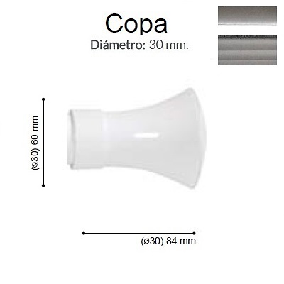 BARRA CORTINA VARADERO COPA ACERO de ALTRAN Con Anillas Acero Díámetro 30 mm Medida Barra 150 Medida Barra 200 Díámetro 30 mm Acero Con Anillas Medida Barra 250 Díámetro 30 mm Acero Con Anillas Díámetro 30 mm Medida Barra 300 Acero Con Anillas Medida Barra 150 Díámetro 30 mm Acero Sin Anillas Medida Barra 200 Díámetro 30 mm Acero Sin Anillas Medida Barra 250 Díámetro 30 mm Acero Sin Anillas Díámetro 30 mm Medida Barra 300 Acero Sin Anillas Medida Barra 150 Díámetro 30 mm Acero Anillas Planas Medida Barra 200 Díámetro 30 mm Acero Anillas Planas Medida Barra 250 Díámetro 30 mm Acero Anillas Planas Díámetro 30 mm Medida Barra 300 Acero Anillas Planas 