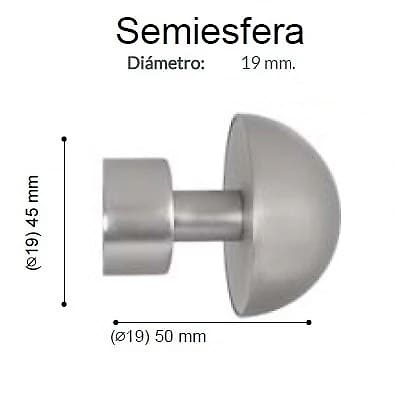 BARRA CORTINA VARADERO SEMIESFERA PLATA MATE de ALTRAN Con Anillas Plata Mate Diámetro 19 mm Medida Barra 150 Diámetro 19 mm Medida Barra 200 Con Anillas Plata Mate Diámetro 19 mm Medida Barra 250 Con Anillas Plata Mate Diámetro 19 mm Medida Barra 300 Con Anillas Plata Mate Medida Barra 150 Diámetro 19/19 mm Con Anillas Plata Mate Diámetro 19/19 mm Medida Barra 200 Con Anillas Plata Mate Diámetro 19/19 mm Medida Barra 250 Con Anillas Plata Mate Diámetro 19/19 mm Medida Barra 300 Con Anillas Plata Mate Medida Barra 150 Diámetro 19 mm Anillas Planas Plata Mate Medida Barra 150 Diámetro 19 mm Plata Mate Sin Anillas Diámetro 19 mm Medida Barra 200 Anillas Planas Plata Mate Diámetro 19 mm Medida Barra 200 Plata Mate Sin Anillas Diámetro 19 mm Medida Barra 250 Anillas Planas Plata Mate Diámetro 19 mm Medida Barra 250 Plata Mate Sin Anillas Diámetro 19 mm Medida Barra 300 Anillas Planas Plata Mate Diámetro 19 mm Medida Barra 300 Plata Mate Sin Anillas Medida Barra 150 Diámetro 19/19 mm Anillas Planas Plata Mate Medida Barra 150 Diámetro 19/19 mm Plata Mate Sin Anillas Diámetro 19/19 mm Medida Barra 200 Anillas Planas Plata Mate Diámetro 19/19 mm Medida Barra 200 Plata Mate Sin Anillas Diámetro 19/19 mm Medida Barra 250 Anillas Planas Plata Mate Diámetro 19/19 mm Medida Barra 250 Plata Mate Sin Anillas Diámetro 19/19 mm Medida Barra 300 Anillas Planas Plata Mate Diámetro 19/19 mm Medida Barra 300 Plata Mate Sin Anillas 