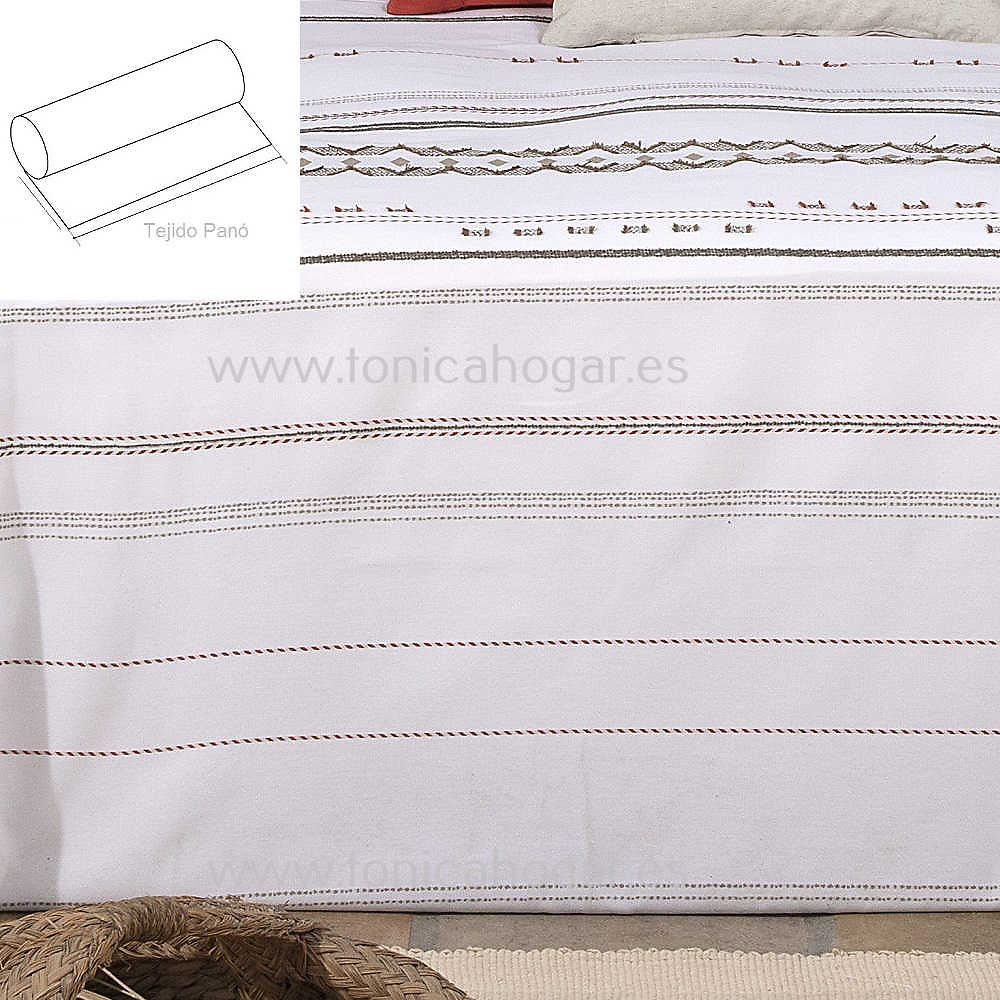 Detalle Tejido Bouti Preta Taupe de Cañete con Metraje Pano Preta/PNMT C.626 Taupe de Cañete 
