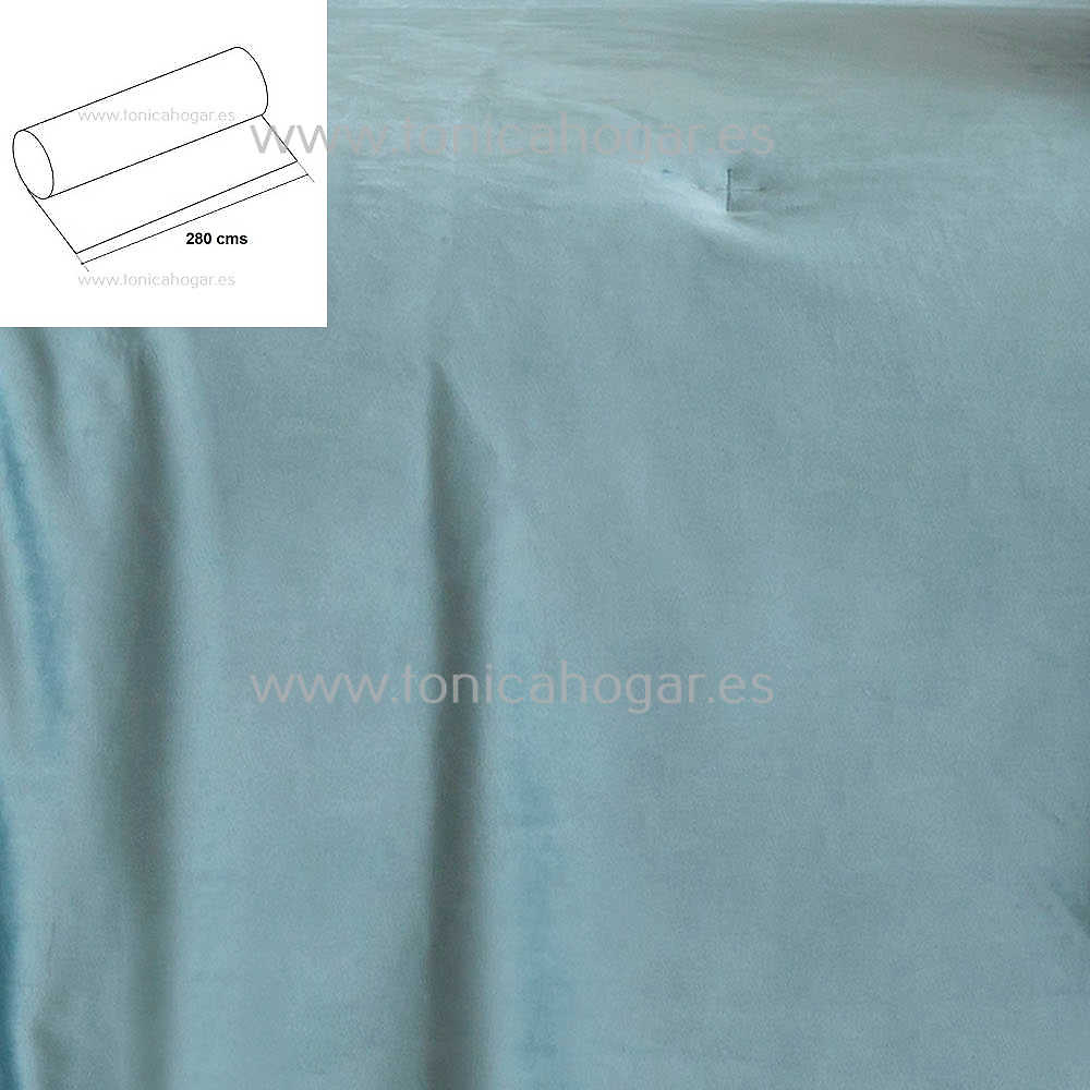 Detalle Tejido Bouti Velvet Turquesa de Confecciones Paula con Metraje Velvet/MT C.4 Turquesa de Confecciones Paula 