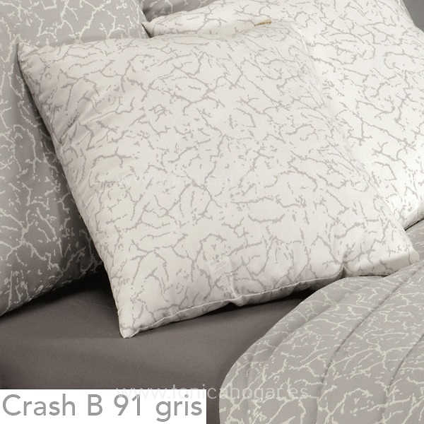 Cojín Crash B Gris de Cañete Perla Cojín 30x50 Cojín 50x50 Perla Cojín 50x70 Perla 