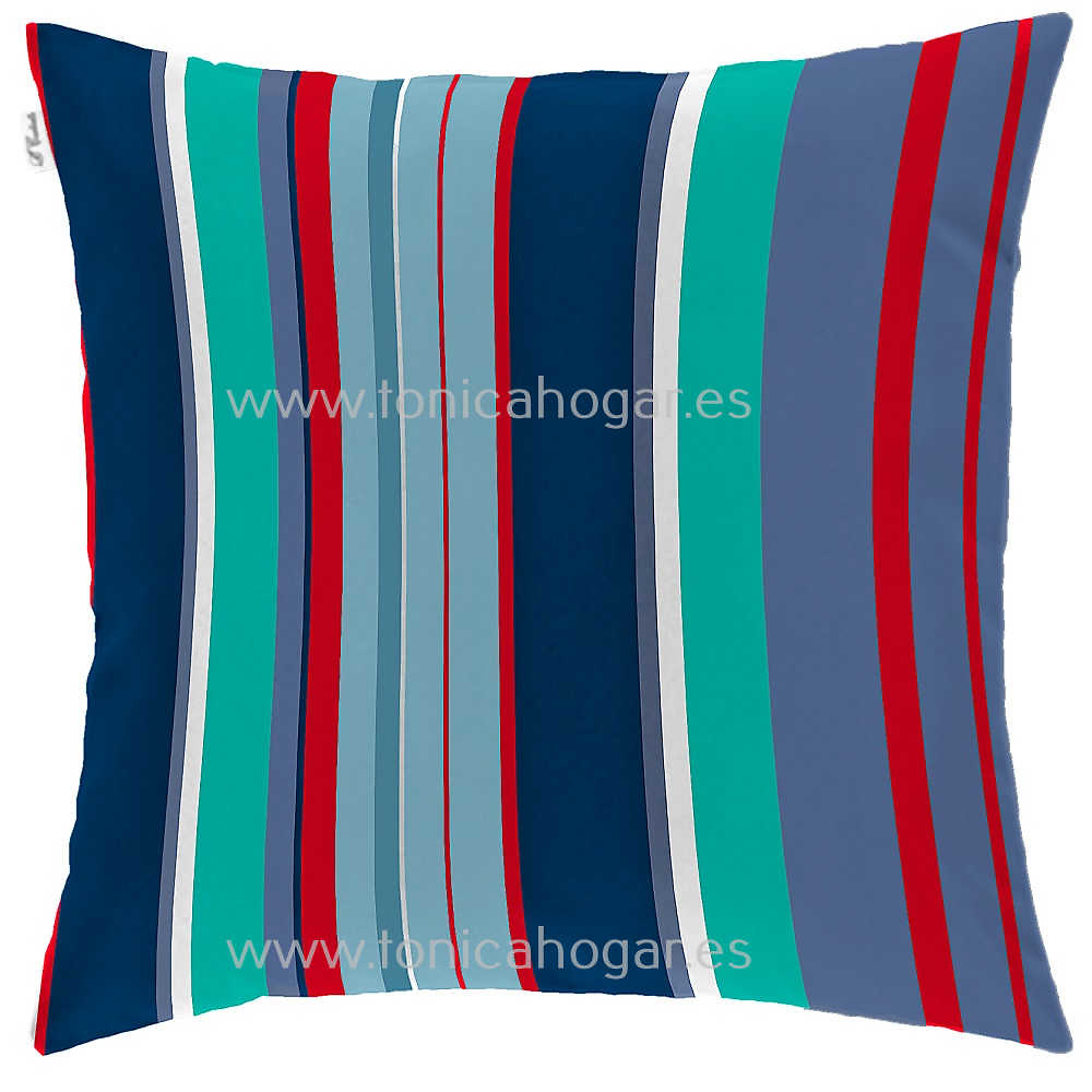 Cojín Monsters Stripe de Cañete Multicolor Cojín 50x50 Cojín 50x70 Multicolor 