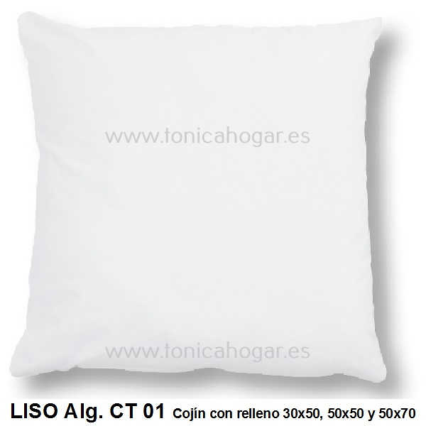 Cojin Play Algodon de Cañete Blanco Algodón Cojín 30x50 Cojín 50x50 Blanco Algodón Cojín 50x70 Blanco Algodón 
