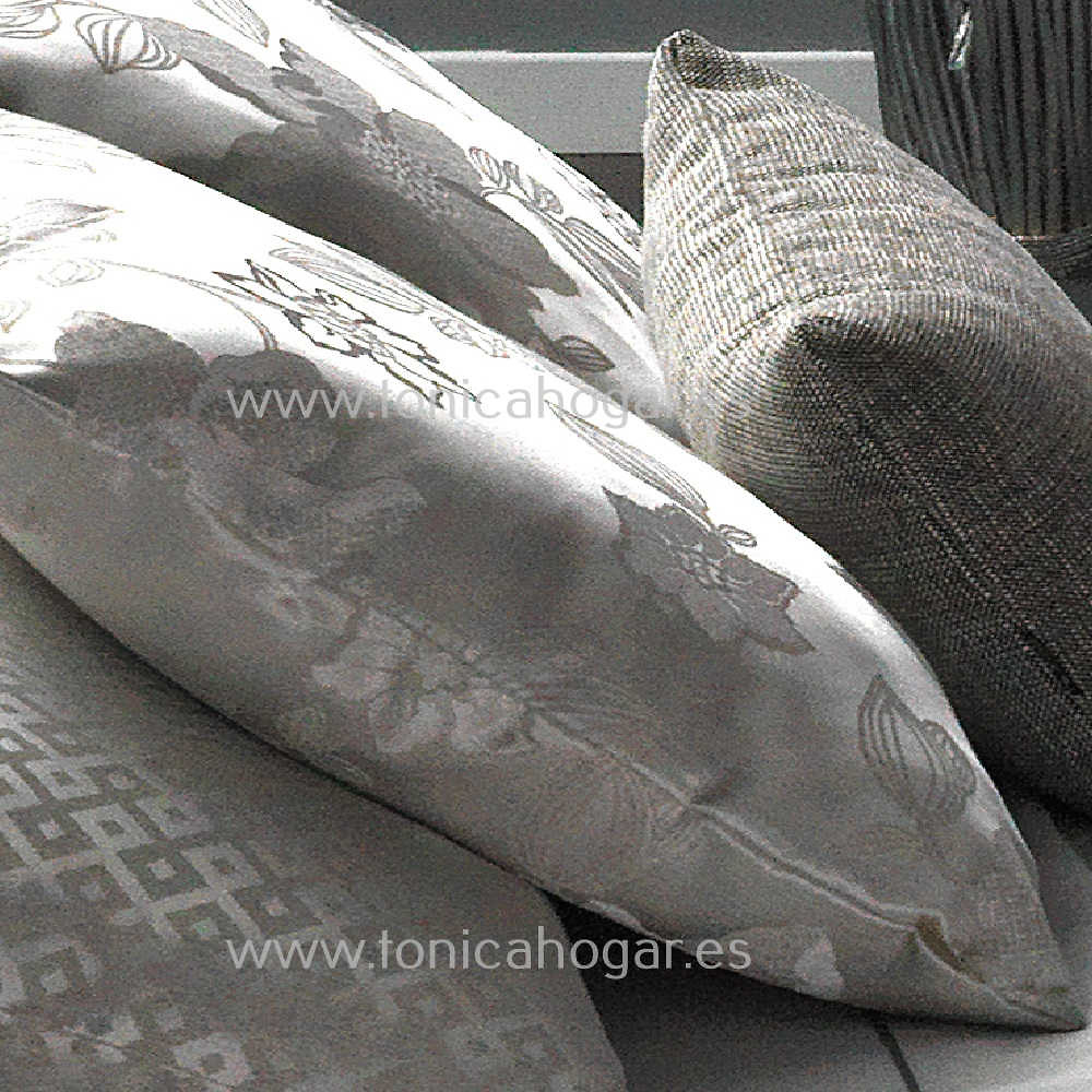 Cojin Valenza A Plata de Cañete Plata Cojín 30x50 Cojín 50x50 Plata Cojín 50x70 Plata 
