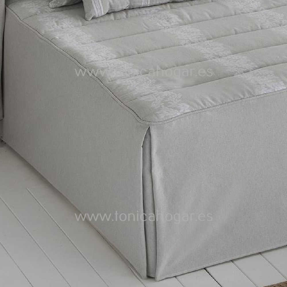 Detalle Colcha Edredón Anoia Gris de Tejidos JVR 