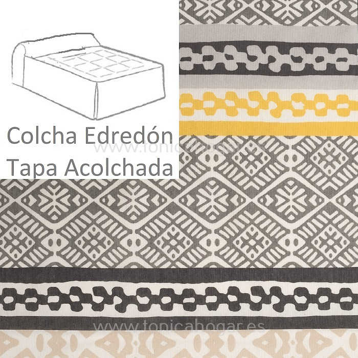 Colcha Edredón Argos 04 de Tejidos Jvr Gris 080 Gris 090 Gris 105 Gris 120 Gris 135 Gris 150 Gris 160 Gris 180 