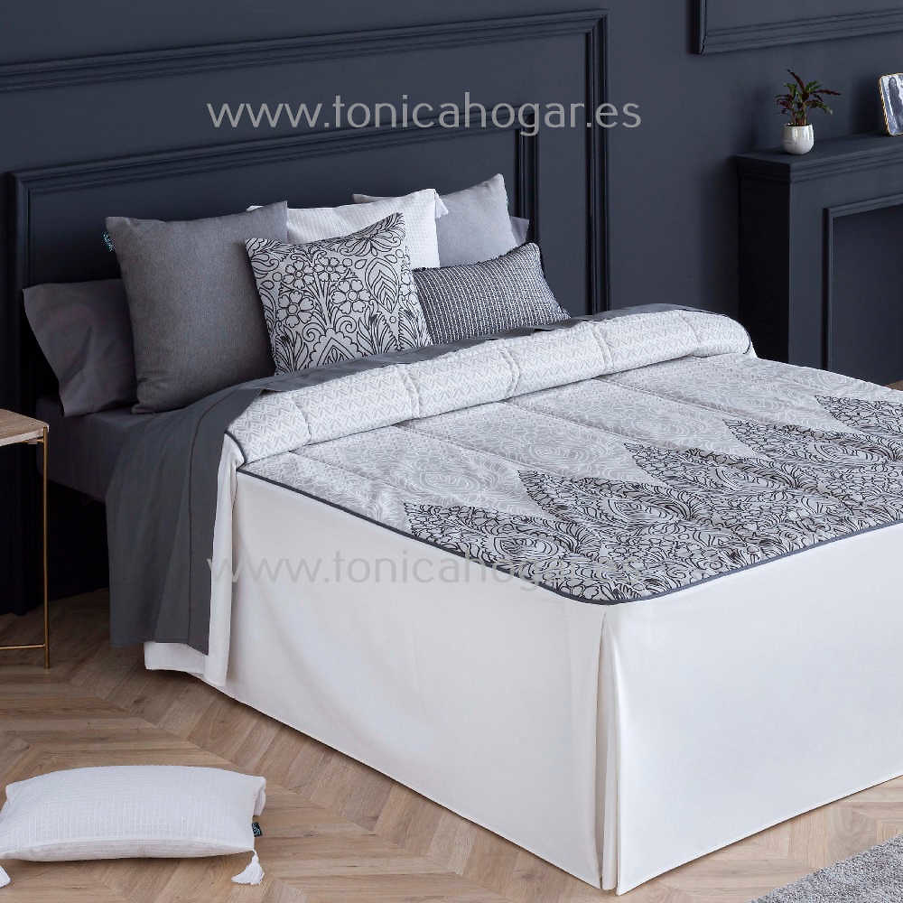 Colcha Edredón Baza Gris de Confecciones Paula Gris 090 105 Gris 135 Gris 150 Gris 160 Gris 170 Gris 180 Gris 