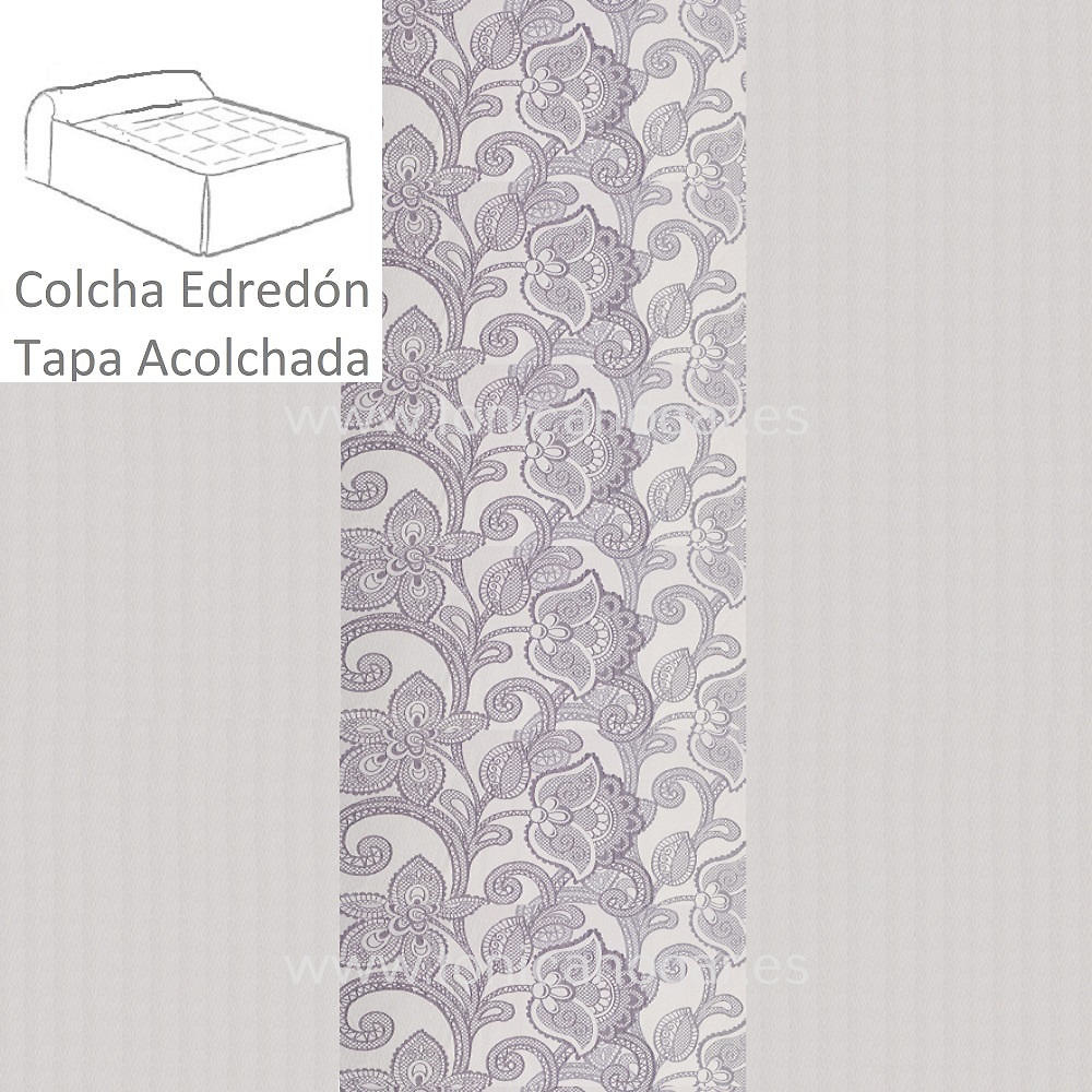 Colcha Edredón Daniela 14 de Tejidos Jvr Malva 080 090 Malva 105 Malva 120 Malva 135 Malva 150 Malva 160 Malva 180 Malva 