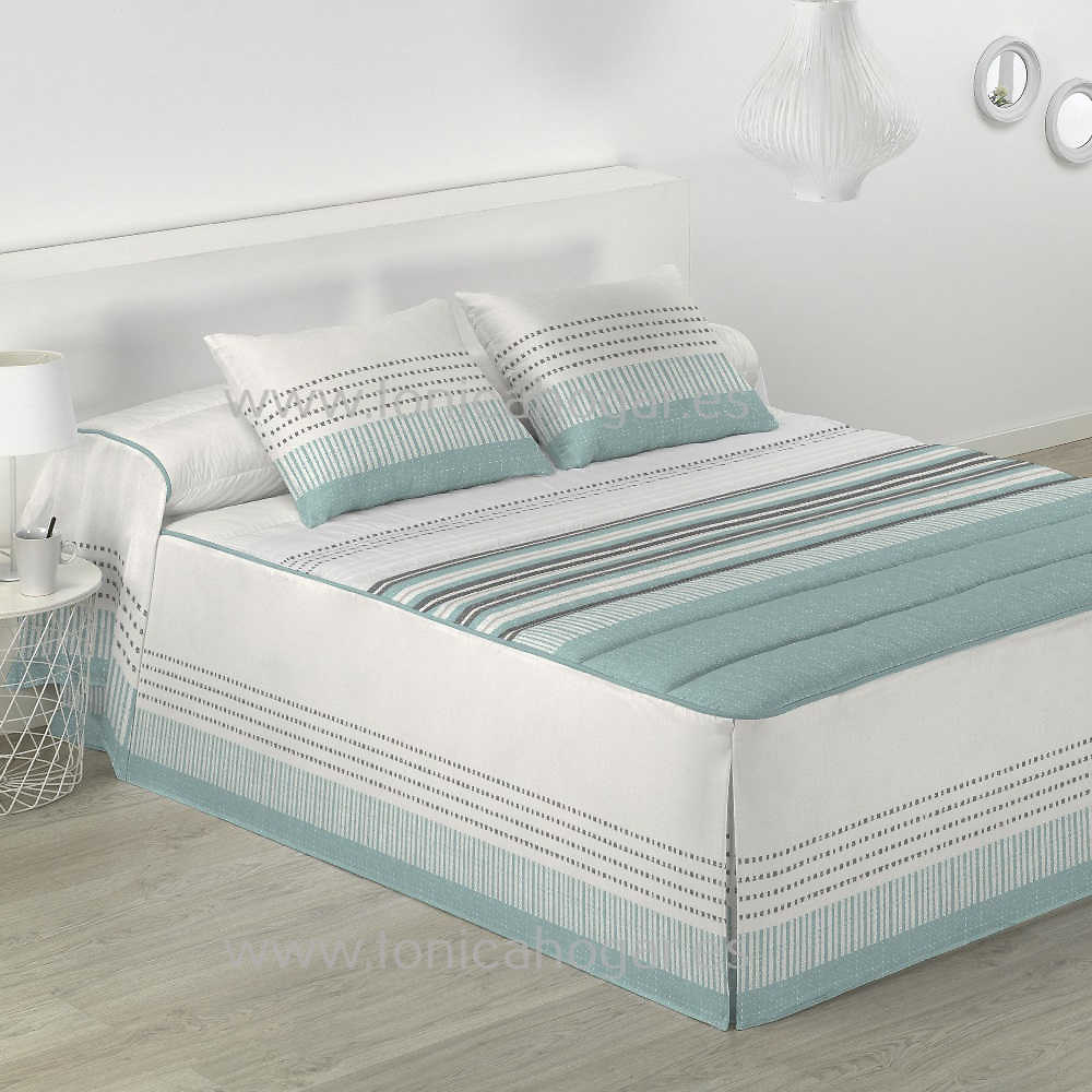 Colcha Edredón Niza Azul Turquesa de Tejidos JVR Azul Turquesa 080 090 Azul Turquesa 105 Azul Turquesa 135 Azul Turquesa 150 Azul Turquesa 160 Azul Turquesa 180 Azul Turquesa 