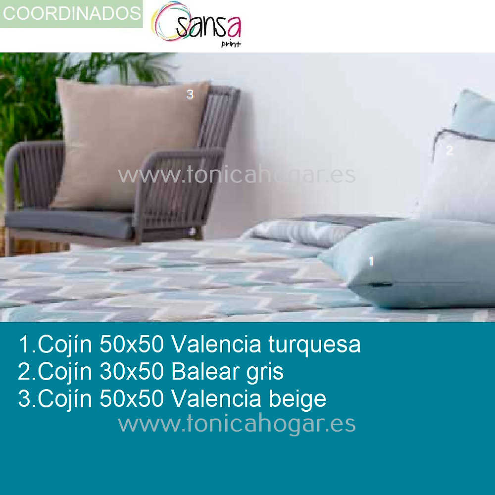 Artículos coordinados Colcha Edredón Rioja Azul de Sansa 