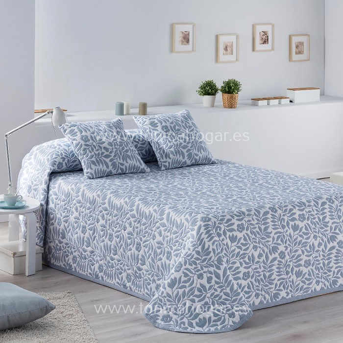 Colcha Fiore 10 Azul de Tejidos Jvr Plomo 080 090 Plomo 105 Plomo 120 Plomo 135 Plomo 150 Plomo 180 Plomo 