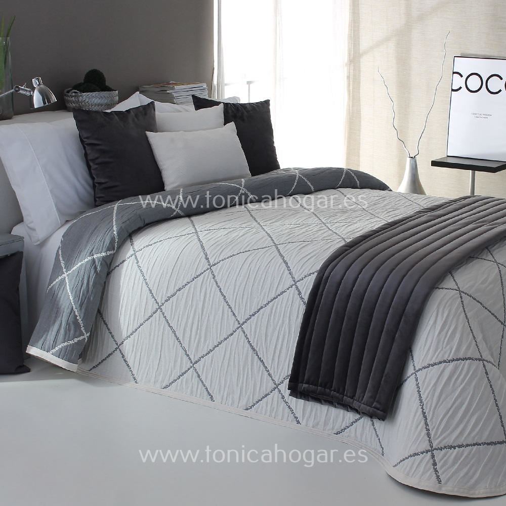 Colcha Reversible Damir Gris Reig Marti Plomo 090 Plomo 105 Plomo 135 Plomo 150 Plomo 180 