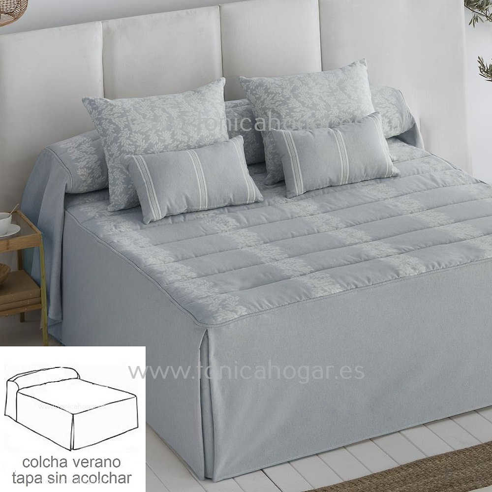 Colcha Verano Anoia Azul de Tejidos JVR Azul 080 090 Azul 105 Azul 120 Azul 135 Azul 150 Azul 160 Azul 180 Azul 