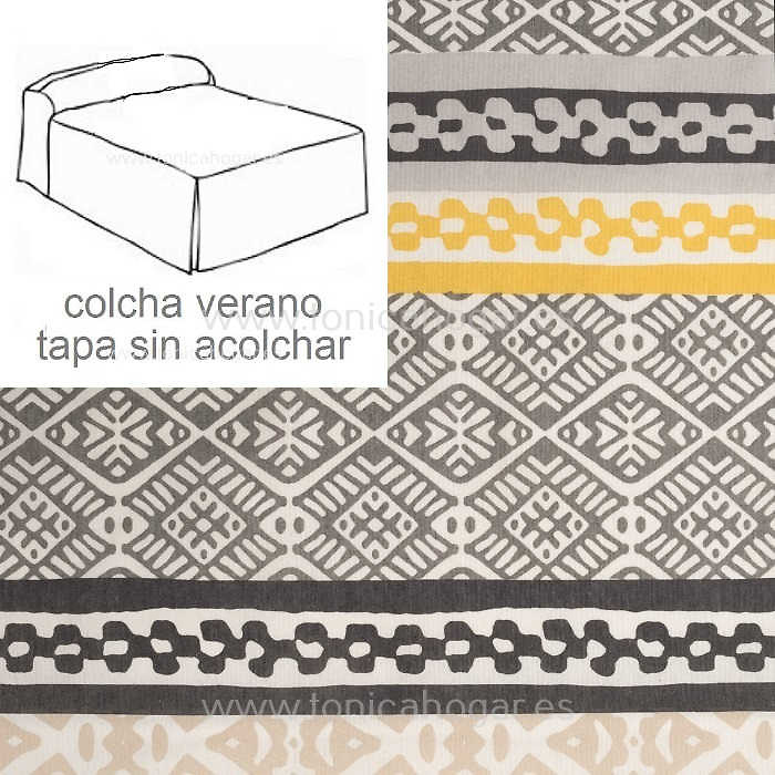 Colcha Verano Argos 13 de Tejidos Jvr Gris 080 Gris 090 Gris 105 Gris 120 Gris 135 Gris 150 Gris 160 Gris 180 