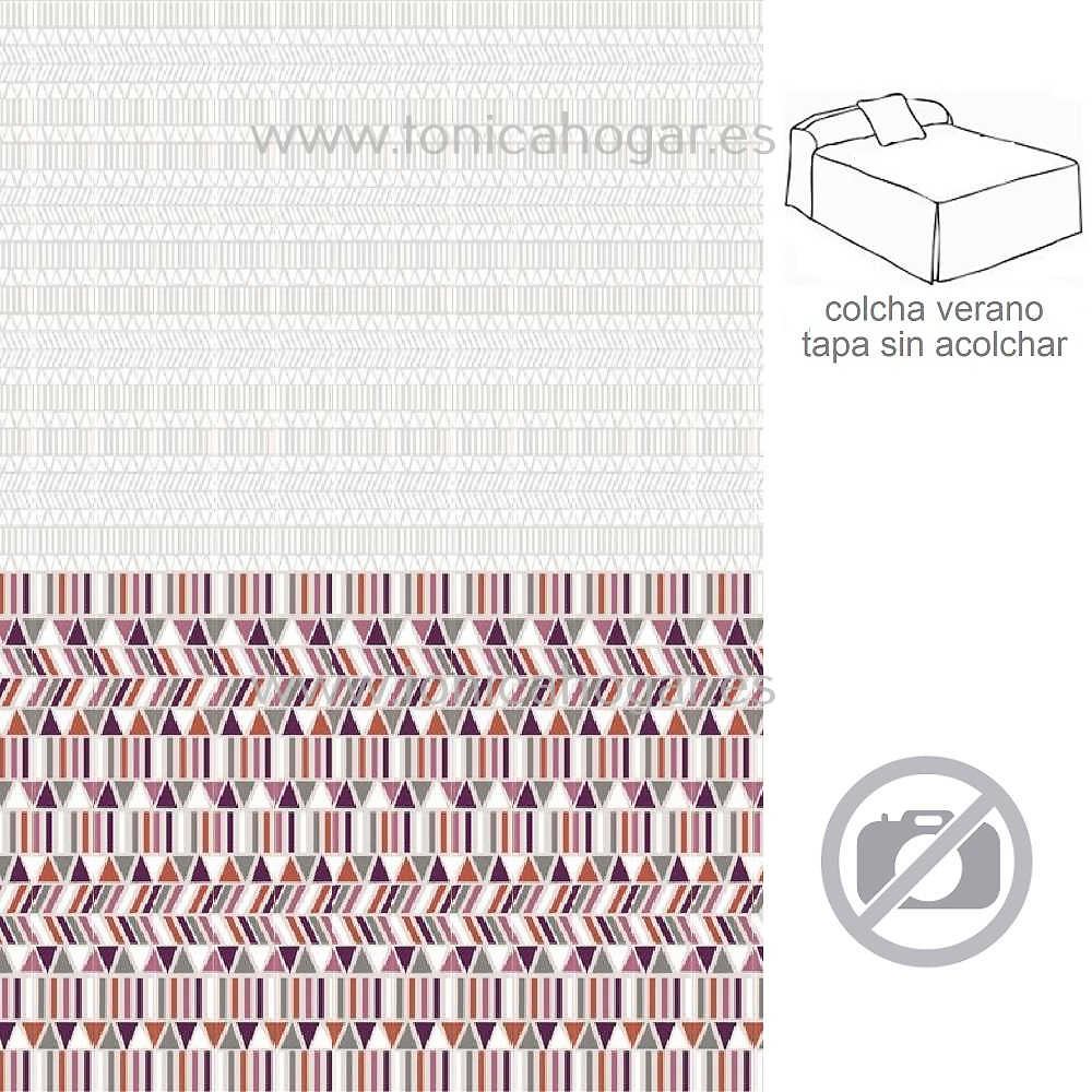 Colcha Verano Eibar Lila de Confecciones Paula Lila 090 105 Lila 135 Lila 150 Lila 160 Lila 170 Lila 180 Lila 