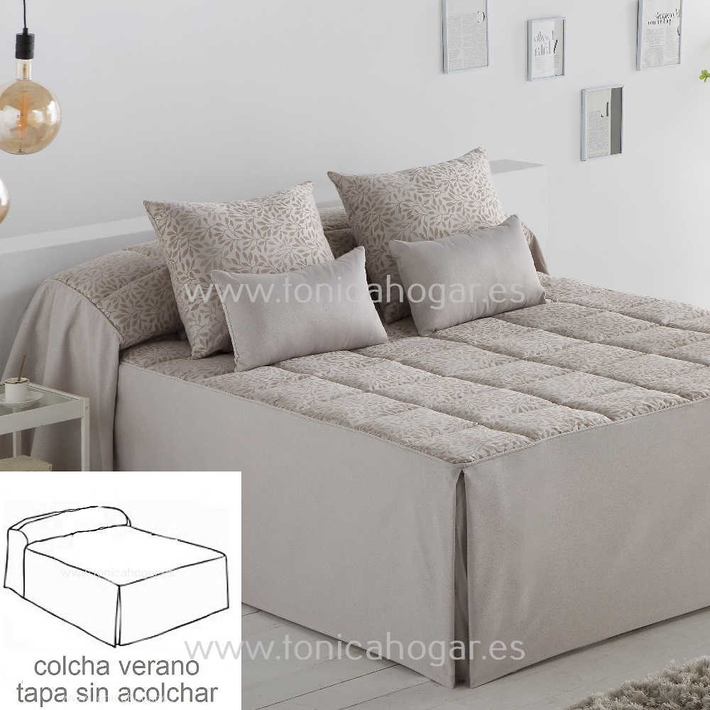 Colcha Verano Ferrara Beige de Tejidos JVR Beig 080 090 Beig 105 Beig 120 Beig 135 Beig 150 Beig 160 Beig 180 Beig 