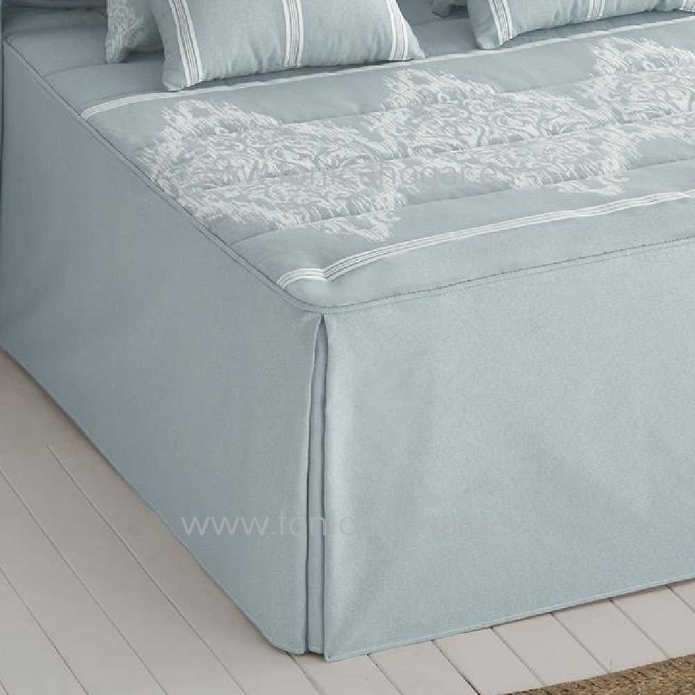 Detalle Colcha Verano Idalia Azul de Tejidos JVR 