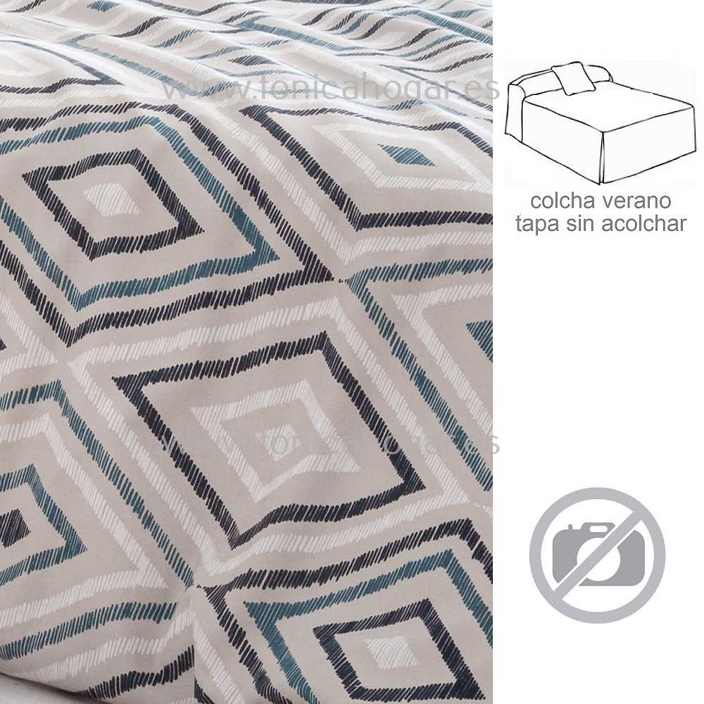 Colcha Verano Zafra Azul de Confecciones Paula Azul 090 105 Azul 135 Azul 150 Azul 160 Azul 170 Azul 180 Azul 