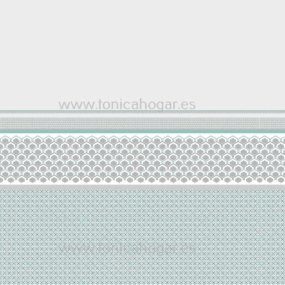 Detalle Tejido Conforter Nordico Haiti Azul Turquesa de Tejidos JVR con Metraje Haiti 100/MT C.031 Azul Turquesa de Tejidos JVR 