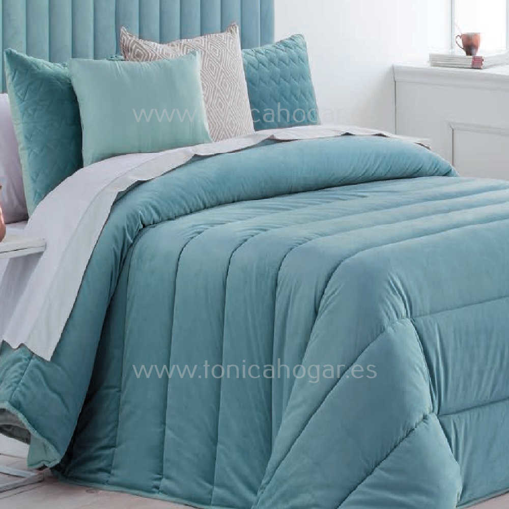 JVR - Edredón Ajustable Queens - Cama 90 Cm - Color Turquesa : :  Hogar y cocina