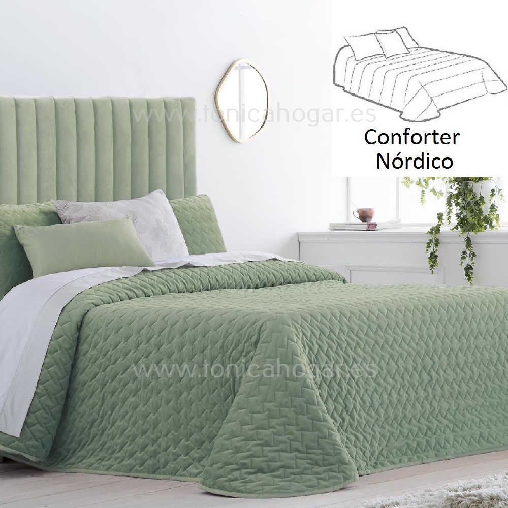 Conforter Nordico Smart Verde de Tejidos JVR Verde 080 090 Verde 105 Verde 120 Verde 135 Verde 150 Verde 160 Verde 180 Verde 