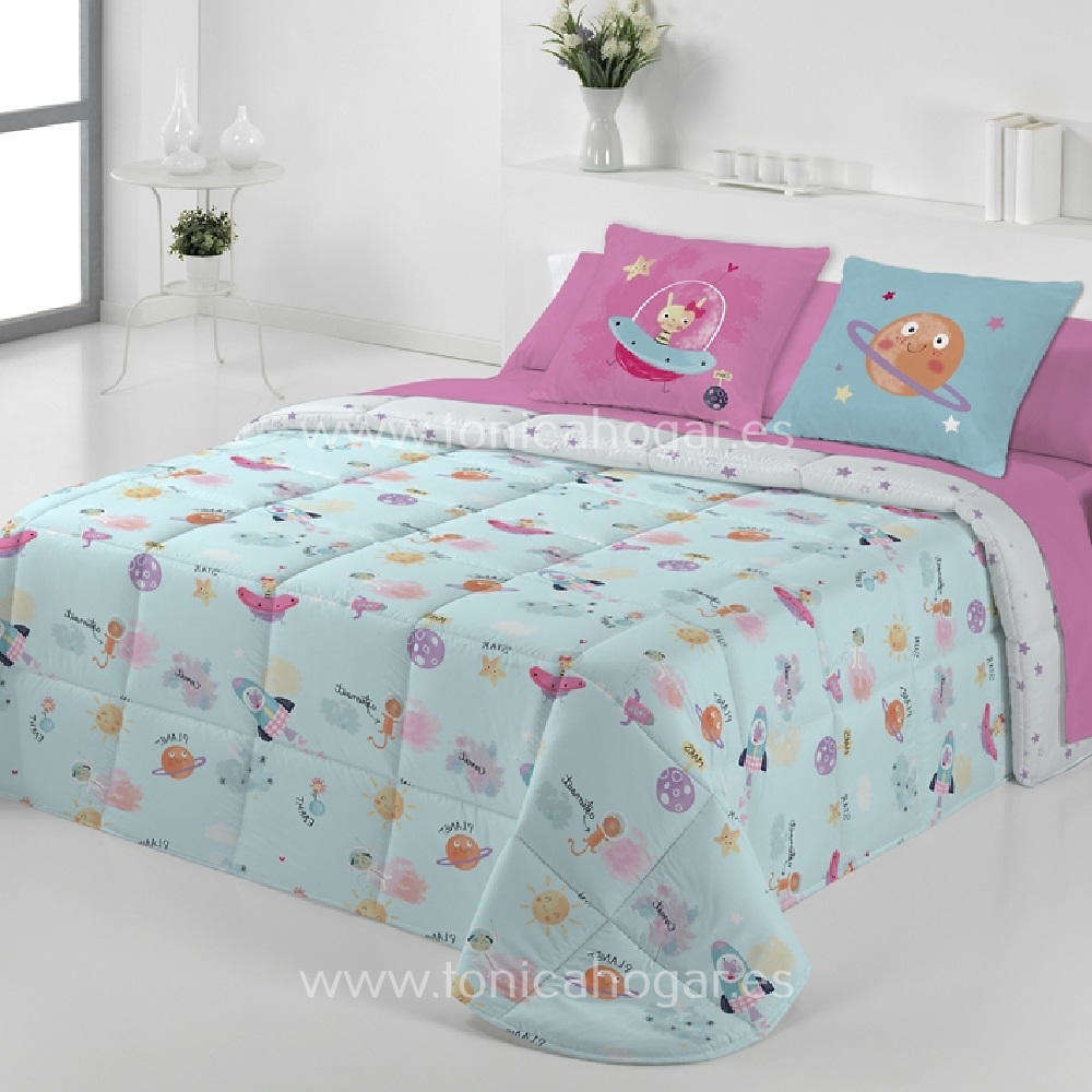 Conforter Planet Azul de Tejidos Jvr Celeste 080 090 Celeste 105 Celeste 135 Celeste 150 Celeste 180 Celeste 