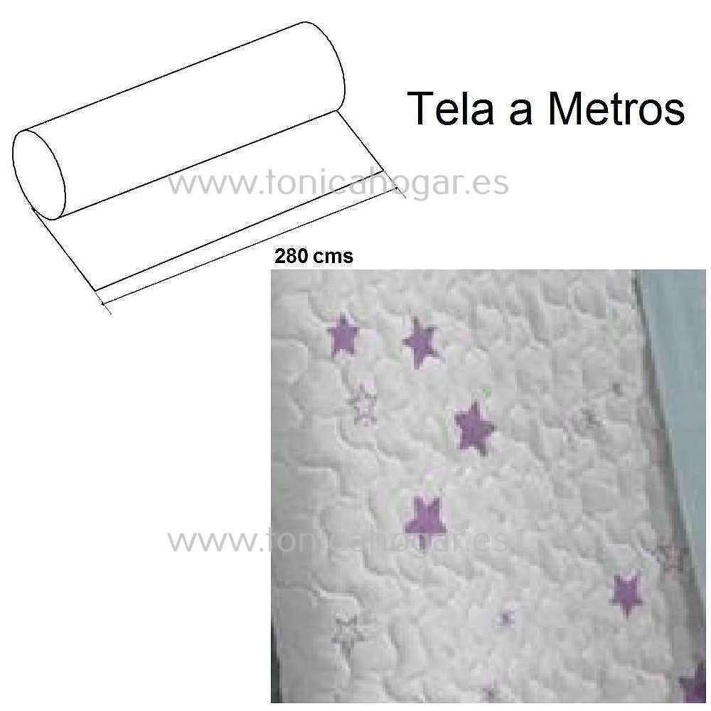 Detalle Forro Conforter Planet Azul de Tejidos Jvr con Metraje Planet/200MT C.060 Rosa de Tejidos JVR 