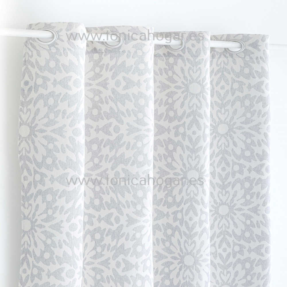 Cortina Confeccionada Belmonte Gris de Confecciones Paula Gris Cortina 150x260 Ollaos Cortina 200x260 Gris Ollaos 