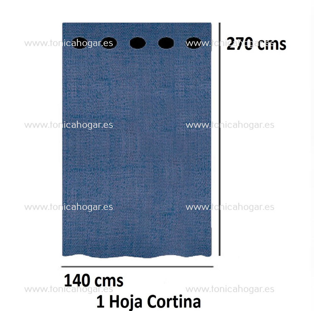 Cortina Confeccionada Belocolor de Reig Marti Marino Cortina 140x270 Ollaos 