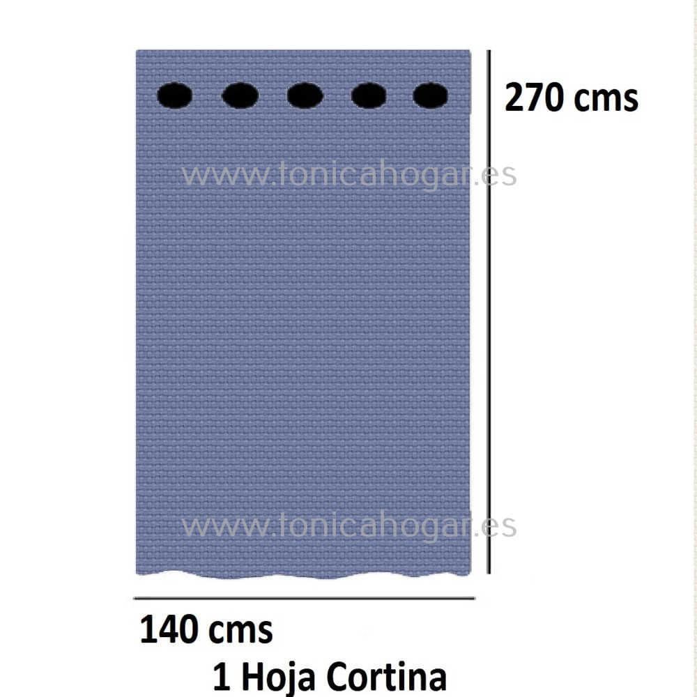 Cortina Confeccionada Calpe de Cañete C.27 Azafata Cortina 140x270 