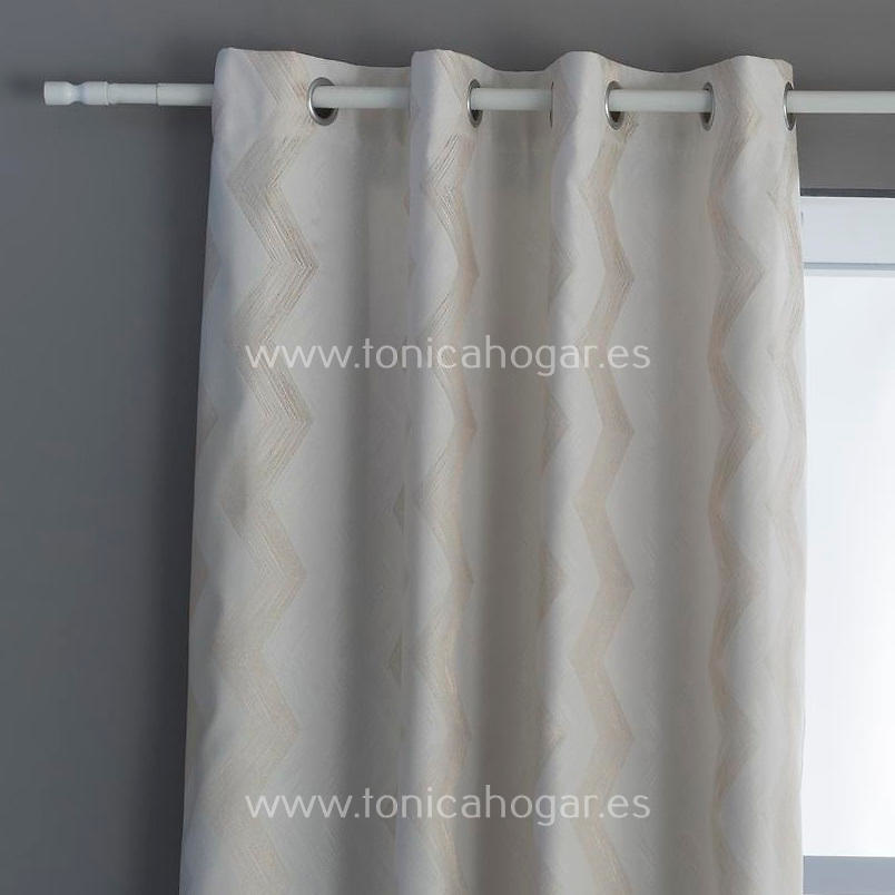 Cortina Confeccionada Freya Vc de Tejidos Jvr Beig Cortina 140x260 Cortina 200x260 Beig 