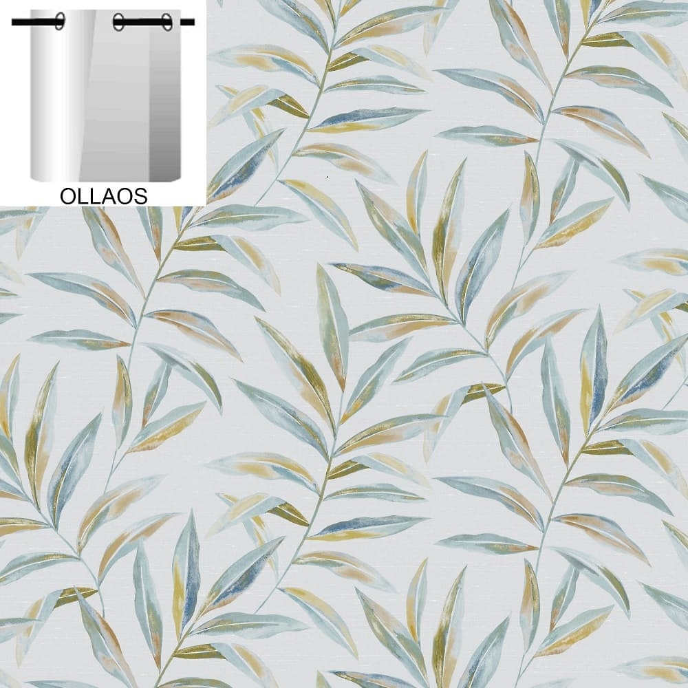 Cortina Confeccionada Ibai Azul de Cañete Azul Cortina 140x270 