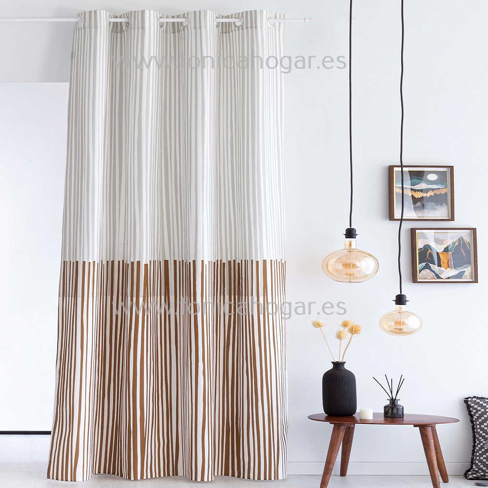 Cortina Confeccionada Loja Beig de Confecciones Paula Beig Cortina 150x260 Ollaos Cortina 200x260 Beig Ollaos 