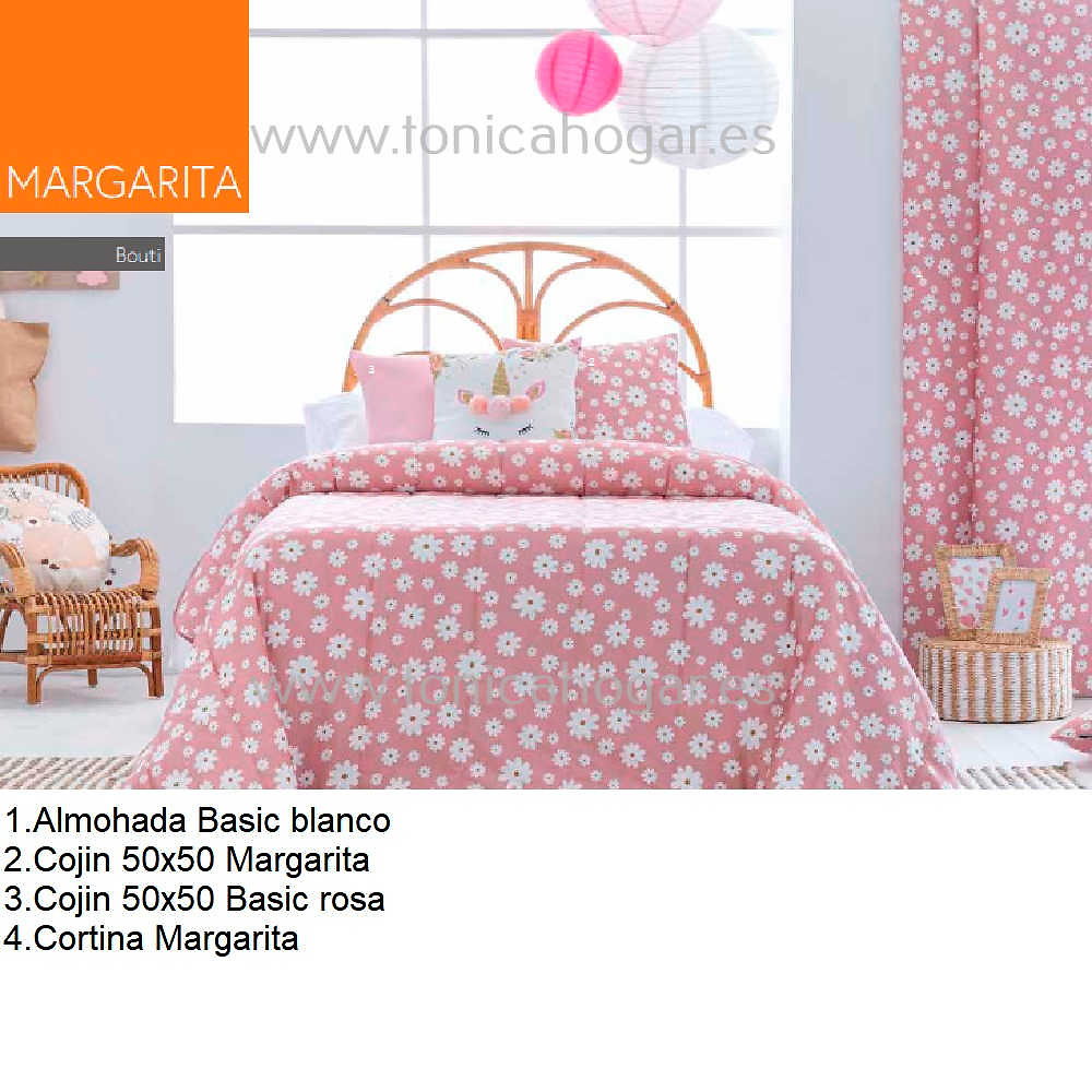 Artículos coordinados Cortina Confeccionada Margarita de Confecciones Paula 