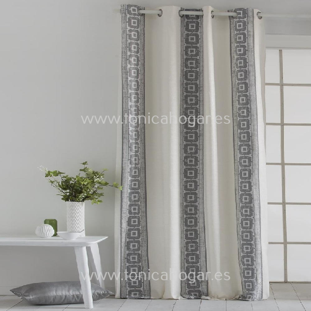 Cortina Confeccionada Morgan Vc de Tejidos Jvr Plata Cortina 140x260 Cortina 200x260 Plata 