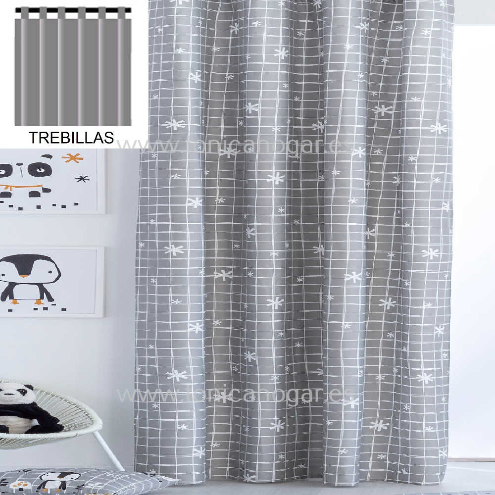 Cortina Confeccionada Nordic Coordinado de Sansa Perla Cortina 150x260 Trebillas Cortina 200x260 Perla Trebillas 