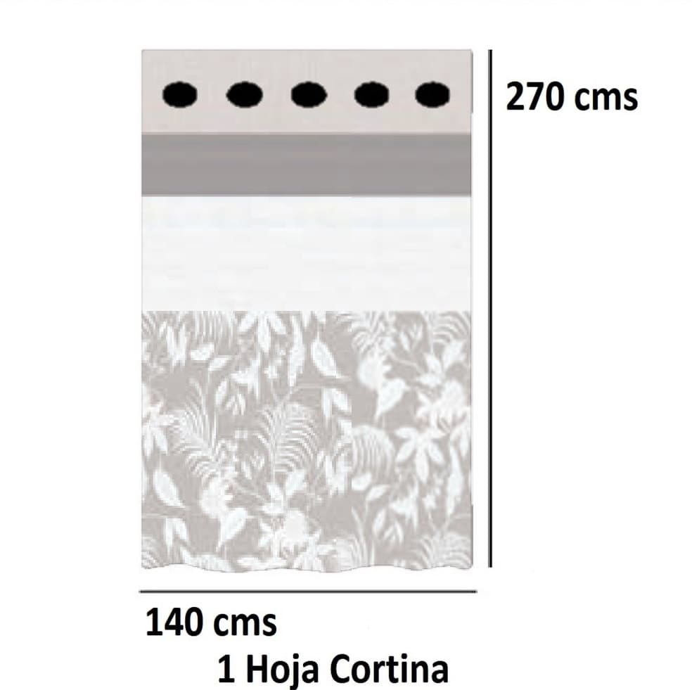 Cortina Confeccionada Savoy Beig de Reig Marti Beig Cortina 140x270 Ollaos 