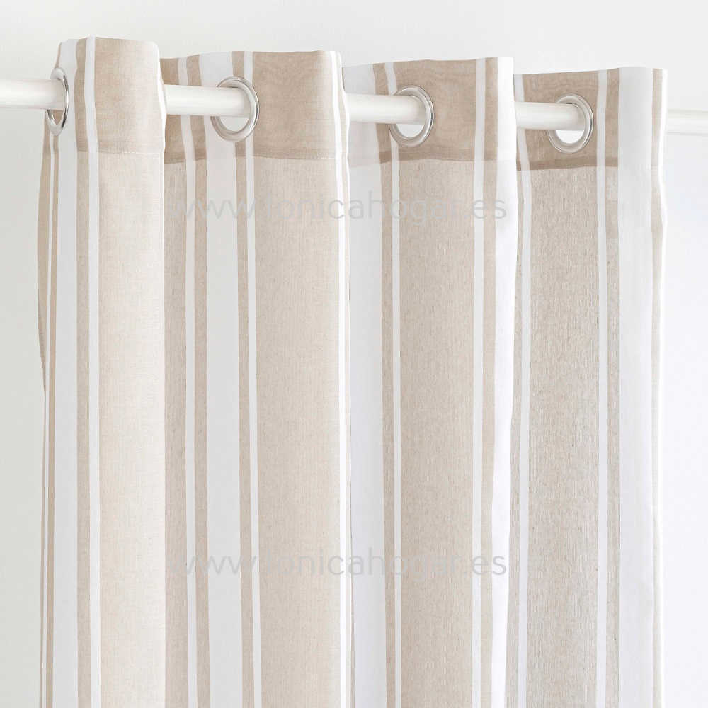 Cortina Confeccionada Tabarca Visillo de Sansa Beig Cortina 150x260 Ollaos Cortina 200x260 Beig Ollaos 
